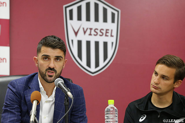 ヴィッセル神戸の多くのスタッフにも歓迎の気持ちを感じたと語った