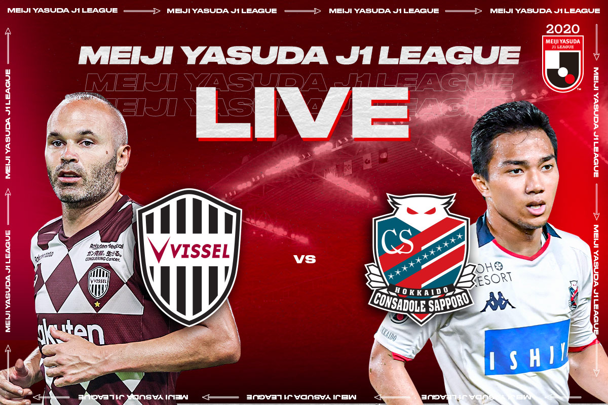 Vissel Kobe Vs Hokkaido Consadole Sapporo Free Live Streaming On The J League International Youtube Channel On September 26 J League Jp