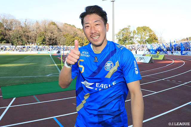 深津の野望はJ1昇格。町田でJFL、J3、J2、J1と全カテゴリーでプレーすることを夢見ている。