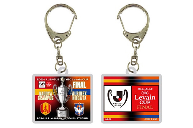 アクリルキーホルダー(左:表面、右:裏面)