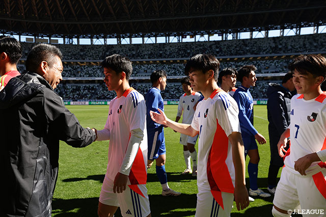 大川(U-18Jリーグ選抜)「試合に入れば、自分たちが少ない時間でやってきたことを出そうという気持ちでした」【試合後コメント:NEXT GENERATION MATCH】