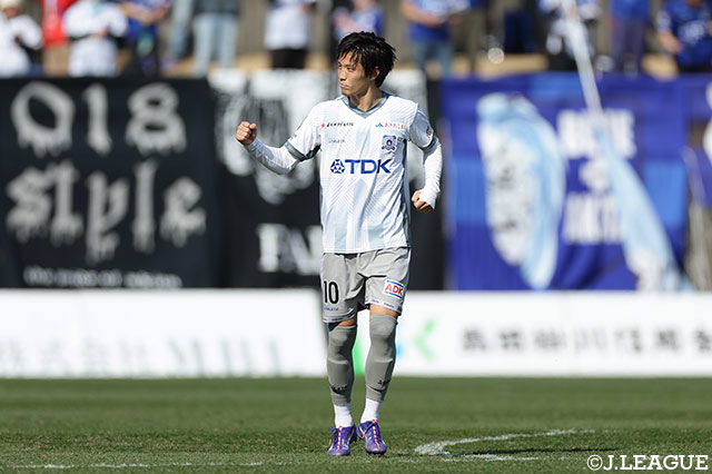 好調を維持する小松 蓮(秋田)は6試合連続ゴールなるか?