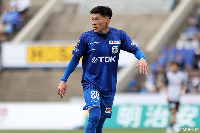 小野原は2024年より秋田に在籍し、昨季の明治安田J2リーグで15試合・1得点の成績でした