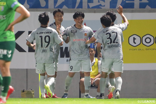 決勝ゴールをマークした清水 一雅(福島)