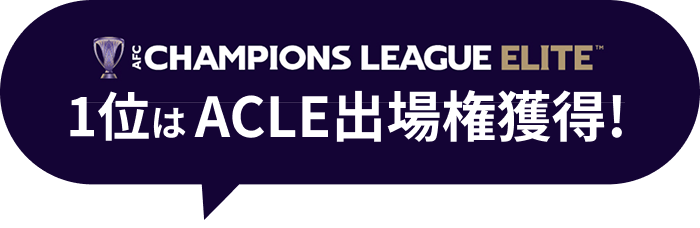 1位のクラブはACL出場権獲得!