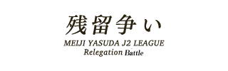 明治安田Ｊ２リーグ　残留争い