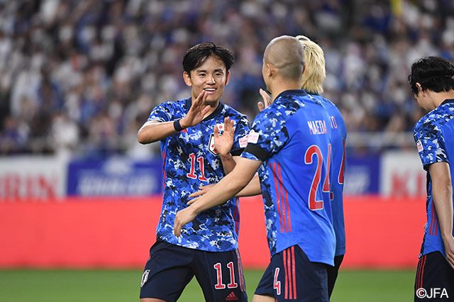 久保 前田が待望の代表初ゴール 日本 W杯出場国のガーナに4発快勝 サマリー キリンカップサッカー22 日本vsガーナ ｊリーグ Jp