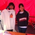 [ J1：第22節 名古屋 vs 川崎Ｆ ]　名古屋とナゴ校のコラボTシャツも売られていました。右は女...
