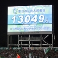 [ J2：第30節 湘南 vs 松本 ]　Shonan BMWスタジアム平塚には、13,049人と多く...