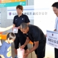 [ J1：第23節 大宮 vs 鹿島 ]　選手も参加して広島市内で発生した土砂災害に対する義援金募金が...
