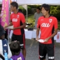 [ J2：第34節 京都 vs 横浜FC ]　ホームタウン城陽市応援デーということで、サンガの黄大城と...