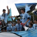 [ ヤマザキナビスコカップ：準決勝 川崎Ｆ vs Ｇ大阪 ]　コールリーダーのカイトさんが、「今日のオ...