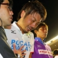 [ J1：第29節 Ｃ大阪 vs 徳島 ]　今季のJ1リーグで18位が決定してしまい、試合後に涙を流す...