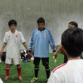【COPA COCA-COLA JAPAN2014レポート】エキシビジョンマッチ　試合前に円陣を組んで...